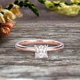 thumbnail image 3 of 1.25 carat Classic Princess Cut Moissanite Diamond Solitaire Engagement Ring on 10k Rose Gold, 3 of 5