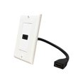 thumbnail image 1 of DataComm Pigtail Wall Plate - Plaque de Montage - HDMI - Blanc - 1-gang, 1 of 2