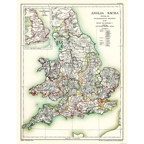 Historic Map - England Wales - Poole 1902 - Vintage Wall Art