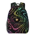 thumbnail image 1 of Disketp Rainbow Glitter Mochila Estampada para Hombre y Mujer – Mochila Ligera Clásica con Múltiples Bolsillos para Universidad, Trabajo y Viajes-One Size, 1 of 5