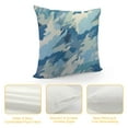 thumbnail image 4 of COMIO  Watercolor Painting Throw Pillow Cover Grunge Modern Abstract Indigo Blue Artistic Dye Art Cozy Square Cushion Case for Men Women Boys Girls Room Home Decor, 4 of 5