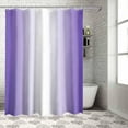 thumbnail image 2 of Fabric Shower Curtain for Bathroom, Modern Ombre Purple Custom Shower Curtain Set with Hooks, Luxury Bathroom Curtains, Gradient Textured Waterproof Polyester Bathroom Accessories, 72x84inch, 2 of 6