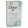 Sensitive Skin Unscented Moisturizing Cream Beauty Bar by Dove for Unisex - 6 x 4.25 oz Soap