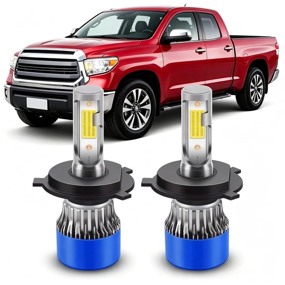 soukeo Fit for Toyota Tundra 2000-2004 2014-2021 LED Headlight Bulbs,High Low Beam H4,1:1 Halogen Size,Plug and Play,6500K Cool White,2pcs