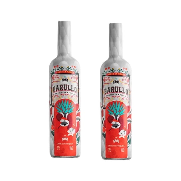 Pack de 2 Licor con Tequila Barullo Sandía Spicy 750 ml