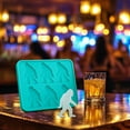 thumbnail image 6 of Gorilla-Shaped Ice Cube Mold - 6 Hole Fun Shapes Large Gorilla Ice Cube Tray for Whiskey, Cocktail, Bourbon, Fun Animal Shape, Gifts for Gorilla Lovers, Women, Kids (Blue), 6 of 6