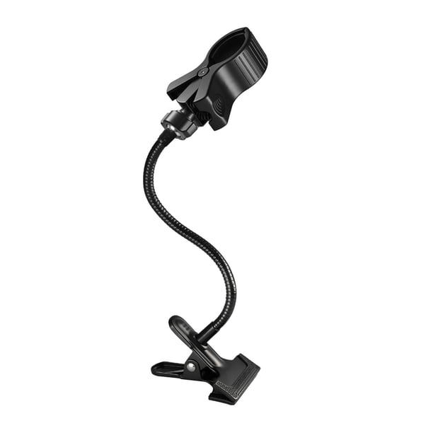 Secador de pelo de mesa con soporte giratorio de 360 degree, pinza giratoria, portátil, multifuncional, de metal, para encimera, con clip para mesa, ideal manguera de 20 cm