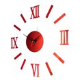 thumbnail image 2 of Reloj de Pared con Números , Espejo 3D, Tamaño DIY de Diseño , Reloj de Pared con Números, Reloj de Pared con Adhesivo rojo Baoblaze Etiqueta engomada de la pared del reloj 3D, 2 of 8