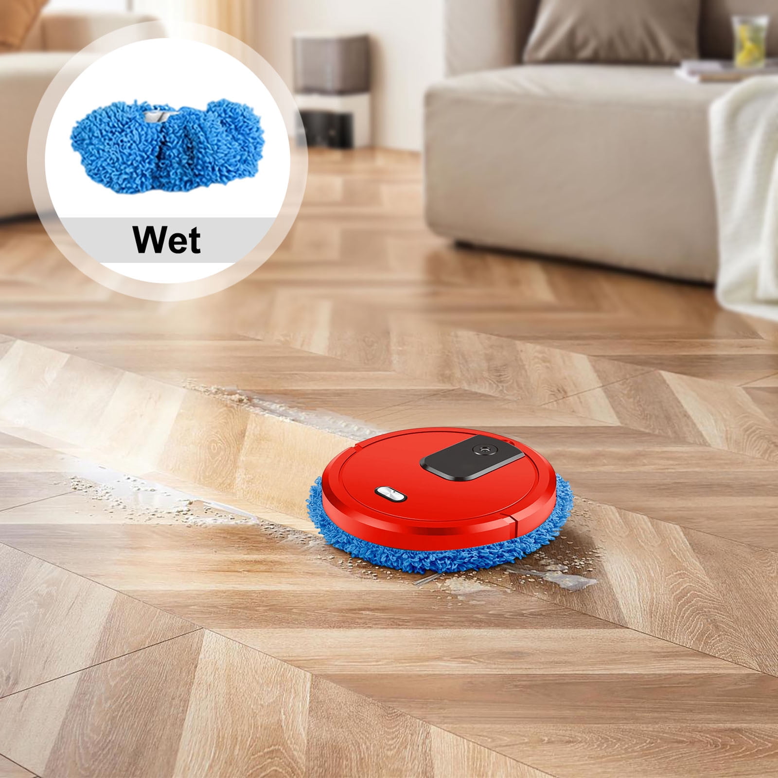 LLDYYDS Dry and Wet 3 in 1 Sweeping Robot, Intelligent Sweeping Robot Vacuum Cleaner, Rechargeable Dry and Wet Fully Automatic Mopping Machine