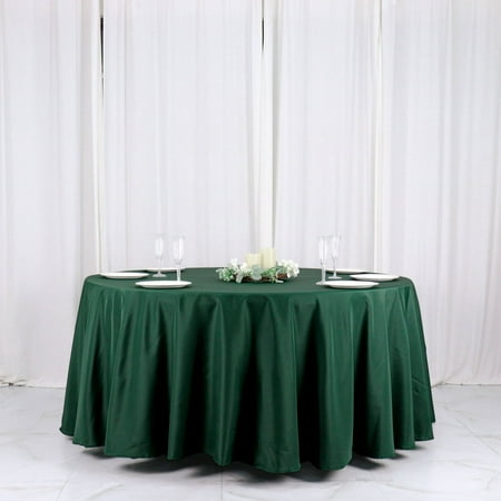 

Efavormart 120 Hunter Emerald Green Polyester Round Tablecloth