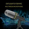 thumbnail image 3 of SF920 Professional Condenser Microphone 3.5mm Corded Studio Capacitive Mic with Tripod Stand for PC Desktop Computer, 3 of 5