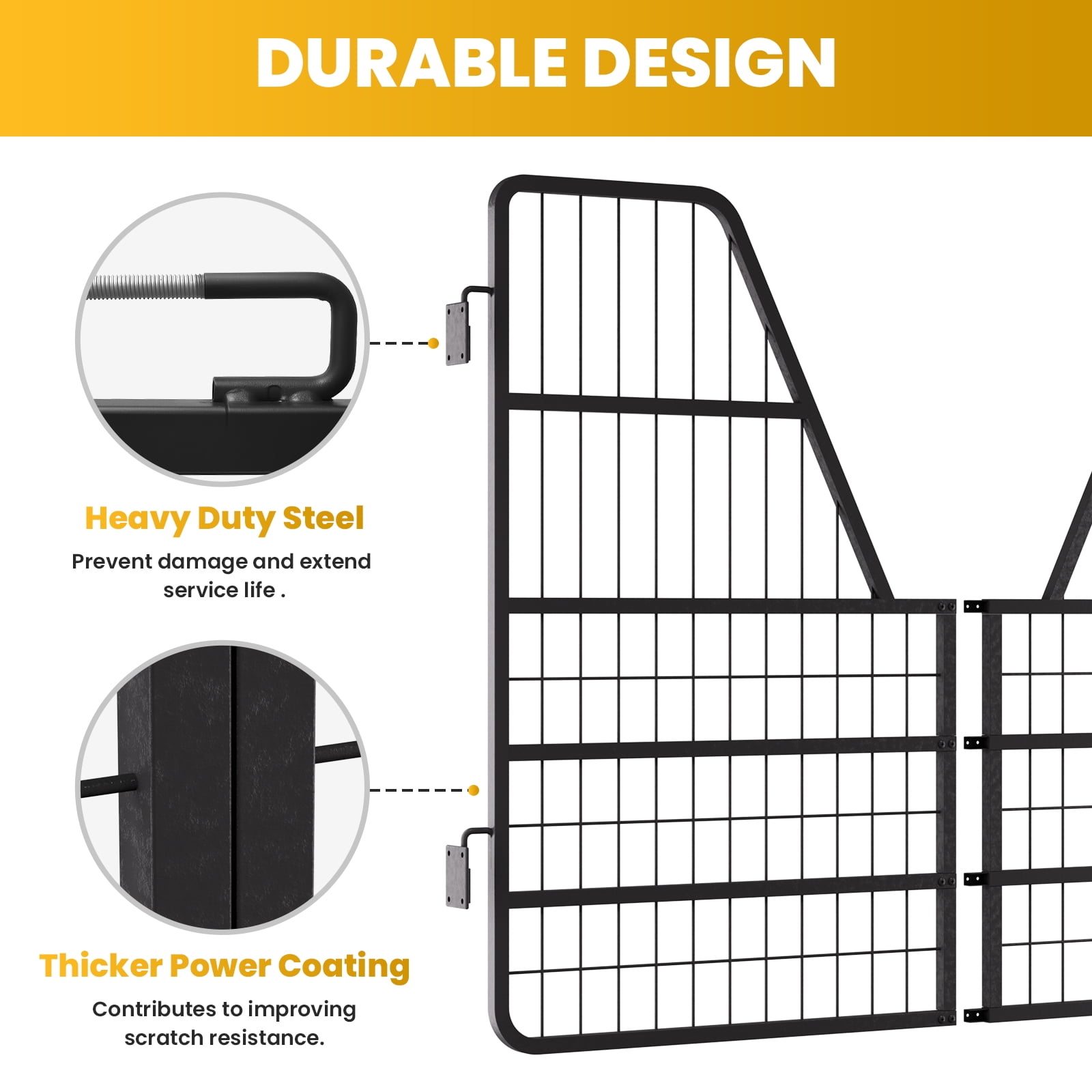 Stall Gate for Horses, Matte Black Powder Coated, Two Way Operation, Horse Stall Gate, Horse Enclosure Barrier, Targeting Wash Rack, Standard Barn Doorway, Mini Stall