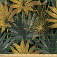 thumbnail image 2 of Ambesonne Nature Fabric by the Yard, Botanical Motif Exotic Art, 10 Yards, Dark Grey and Marigold, 2 of 5