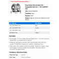 thumbnail image 2 of Front Brake Pad and Rotor Kit - Compatible with 2011 - 2012 INFINITI G25, 2 of 2