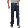 thumbnail image 2 of Tapata Men's Relaxed Fit Cargo Jeans Elastic Waist 6 Pockets Straight Leg Work Utility Pants, 2 of 6