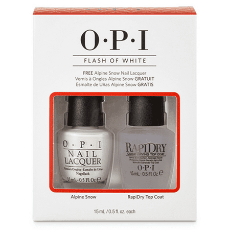 alpine rapidry coat snow opi duo polish nail flash pack