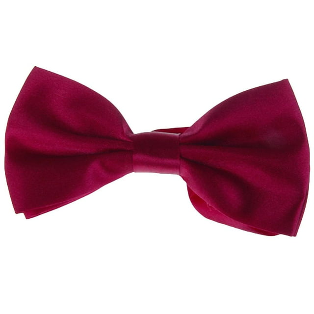 Corbata De Moño Con Pajarita De Esmoquin Para Hombre - Rojo Vino