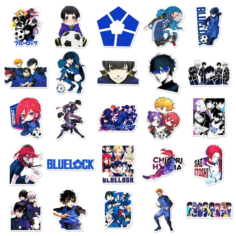10/30/50pcs Cool Nagi Bachira Blue Lock Stickers Isagi Chigiri Anime Sticker Waterproof Suitcase Luggage Notebook Shidou Decals