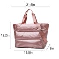 thumbnail image 2 of EQWLJWE Yoga Bag Dry Wet Separation Sports Duffel Bag WaterProof Splash-Proof Swimming Tote Bag Single Shoulder Gym Fitness Travel Bag (Pink), 2 of 5