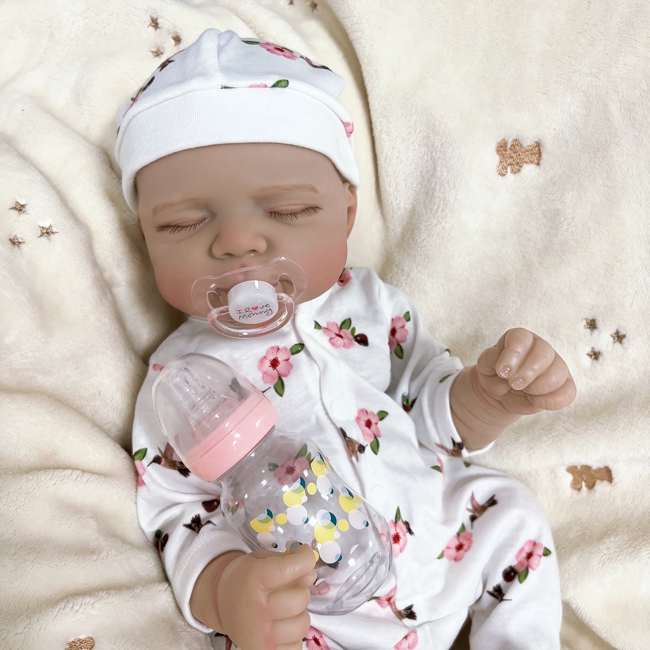 Anano Reborn Baby Dolls 18 Inch Realistic Newborn Sleeping Baby Dolls Girls That Look Real Lifelike Preemie Babies Alive Soft Silicone Reborn Infant Dolls