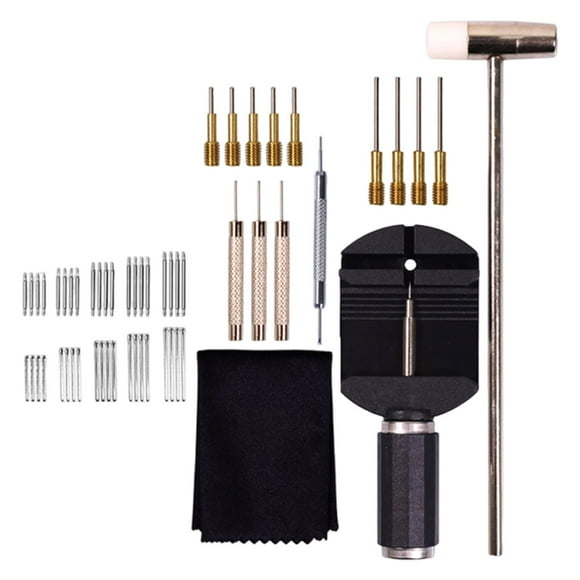 Kit de herramientas de reparación de relojes con de resorte, 56 piezas, herramienta de extracción de eslabones de reloj