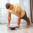 thumbnail image 4 of MADOG Wobble Balance Board for Standing Desk, Non-Skid Exercise Balance Trainer with 360° Rotation and Handle for Home Gym, Pink, 4 of 11