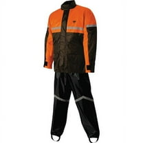 Nelson-Rigg Unisex-Adult SR-6000-ORG-04-XL Stormrider Motorcycle Rain Suit 2-Piece, (Orange/Black, XL), X-Large)