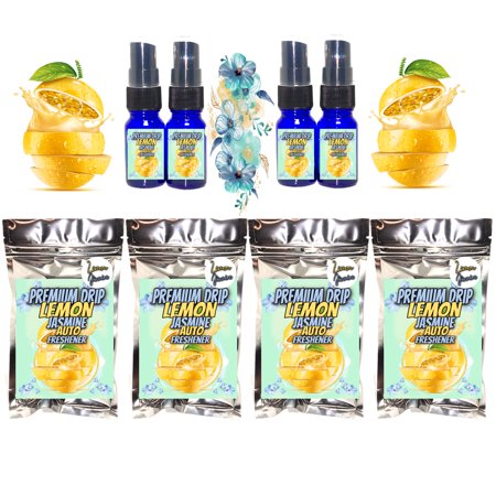 Premium Drip Lemon Jasmine Sauce Car Air Freshener Pk