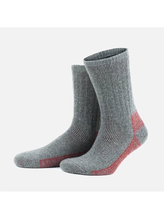 Thermal Warm Terry Lined Alpaca Hiking Boot Socks for Men & Women | 2 Pairs | Model: 6005