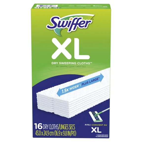 Swiffer Sweeper X-Large Dry Sweeping Cloths Refills, Unscented 16 ea.
