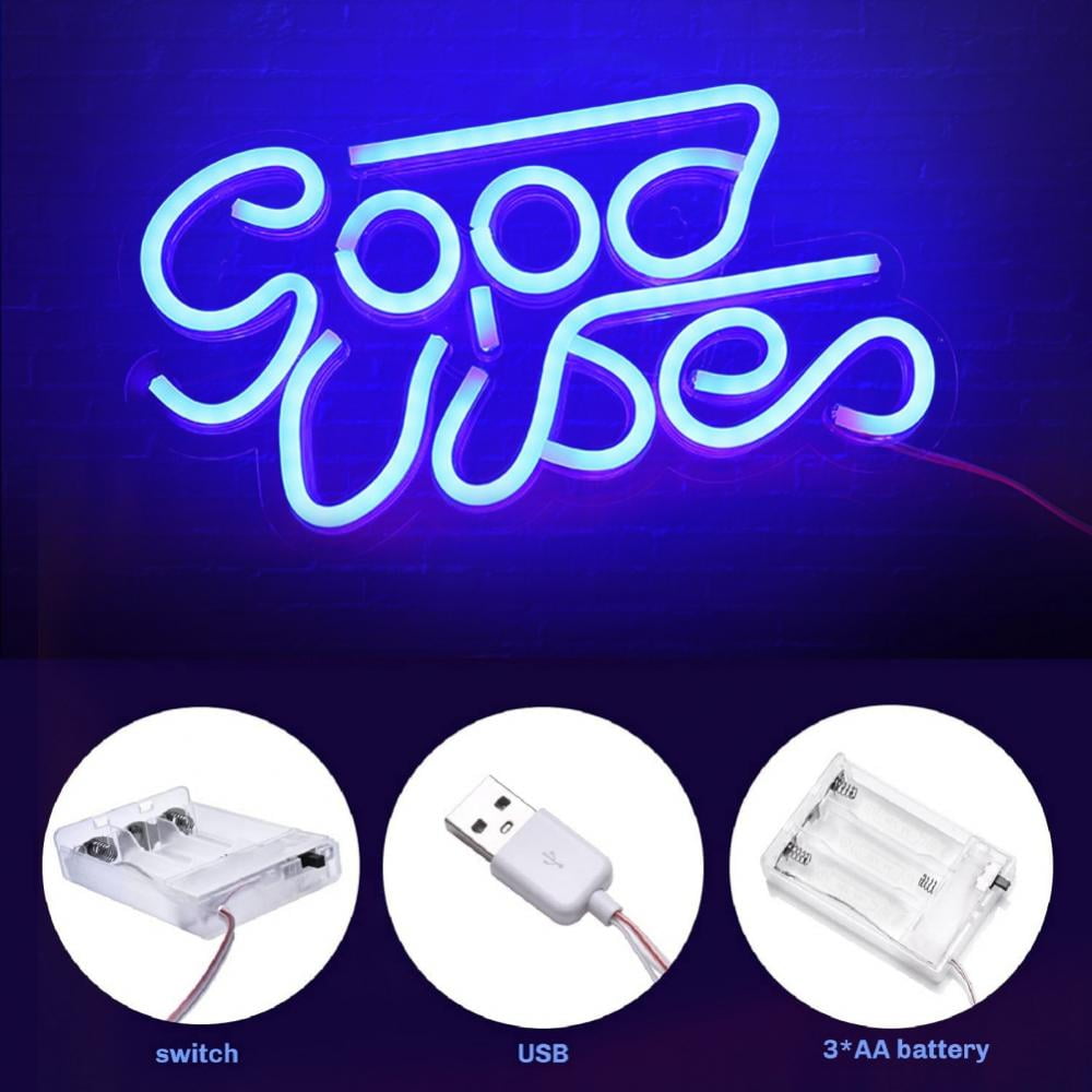 SUPERHOMUSE Good Neon SignNeon Signs for Bedroom,USB or Battery Neon