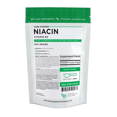 Niacin Powder 1lb (16oz) | Vitamin B3