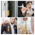 thumbnail image 6 of Uemuo Goldenrod Pattern Rectangular Metal Keychain - Durable, Stylish, and Personalized Key Ring for Men and Women,Engraved Keychain,Gift Slim Sturdy Keychain, 6 of 7