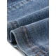 thumbnail image 5 of Chaqueta de mezclilla recortada INSPIRE CHIC para mujer, bolero casual sin cuello y de frente abierto XS Azul Polvoriento, 5 of 6