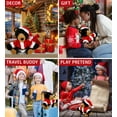 thumbnail image 4 of DolliBu Santa Black Bear Stuffed Animal Plush Toy - Eco-Friendly Wild Animal Dress Up with Red Santa Claus Outfit, Cute Wild Life Animal Black Bear Gift Perfect Holiday Christmas Gift - 9 Inches, 4 of 6