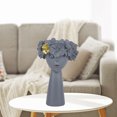 thumbnail image 3 of Florero de resina elegante decorativo para mujer florero para decoración del hogar, florero de de boda, regalos de bienvenida - Gris Sunnimix Florero de resina, 3 of 7