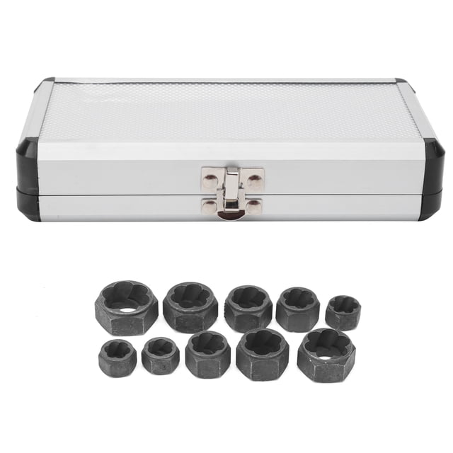 Nut Bolt Extractor,10Pcs Nut Extractor Remover Hardware Tools Aluminum Alloy Nut Remover Performance Driven