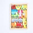 thumbnail image 3 of G Three Dimensional Educational Wood Puzzle Toy For Childrens Enlightenment Shape Recognition Brain Training Fun Learning Game Timber Design, 3 of 5
