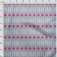thumbnail image 3 of oneOone Georgette Viscose Fabric Geometric Ikat Print Sewing Fabric BTY 42 Inch Wide, 3 of 4