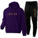 thumbnail image 1 of Chándal para Hombre Completo, Jordan Jersey Sudaderas con Capucha y Pantalones Deportivos de 2 Piezas, Sudadera Clásica y Cómoda Vintage Tops y Parte Inferior de Manga Larga para Gimnasio en Casa, 1 of 3