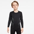 thumbnail image 2 of Boys Compression Shirt,Long Sleeve Football Baseball Undershirt,Moisture Wicking Athletic Shirts,Quick Dry Sports Baselayer Black B 5-6Years, 2 of 5