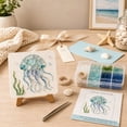thumbnail image 6 of Sea Glass Art Kit, For Craft Tables, Family Activities, Art Rooms, Beginner Beach-Themed Craft Set, Jellyfish, 6 of 8