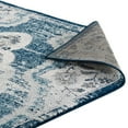 thumbnail image 4 of Modway Entourage Malia Distressed Vintage Floral Vintage Medallion 5x8 Area Rug in Ivory and Blue, 4 of 7