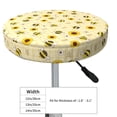 thumbnail image 4 of Bingfone Sunflowers Bee Padded Round Bar Stool Cover Cushion with Elastic Fabric Round Chair Seat - Sunflowers Bee, 4 of 7