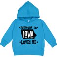 thumbnail image 2 of Inktastic Someone in Iowa Loves Me Souvenir Toddler Hoodie, 2 of 4