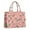 Pink Christmas Santa, variant on Large Capacity Tote Bag,Orange Christmas Gingerbread Man Pattern Handbag Fashion Luxury Tote Bag,15.7"x13"x 5.1" Inches,Laptop Compatible