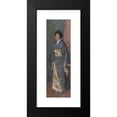 thumbnail image 2 of Edmond Francois Aman-Jean 8x14 Black Modern Framed Museum Art Print Titled - Portrait of a Japanese Woman (Mrs. Kuroki), 2 of 5