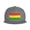 Gray, variant on Flat Bill Snapback Hats for Men Women Rastafarian Grunge Hip Hop Style Plain Baseball Cap Pink