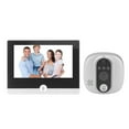 thumbnail image 1 of Cámara de Mirilla de Puertas, 4.3in Hd Visual Intercom Digital Inalámbrica Cámaga de Puerta Frontal Pir Deteccióne de Movimiento de 30 Días de Largo Con Recordatorio de, 1 of 7