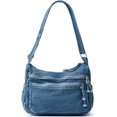 thumbnail image 1 of LHSHIDU Women's Retro Large Canvas Denim Shoulder Bag Denim Crossbody Handbags Casual Style Lightweight Tote Purse, 1 of 7